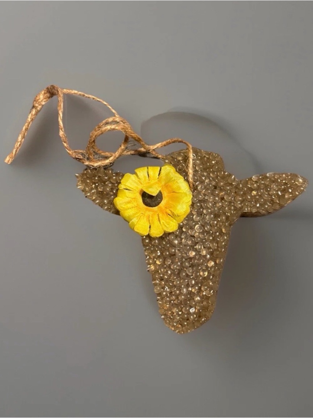 Car Freshie Cow w/Sunflower- Pumpkin Gingerbread Scented